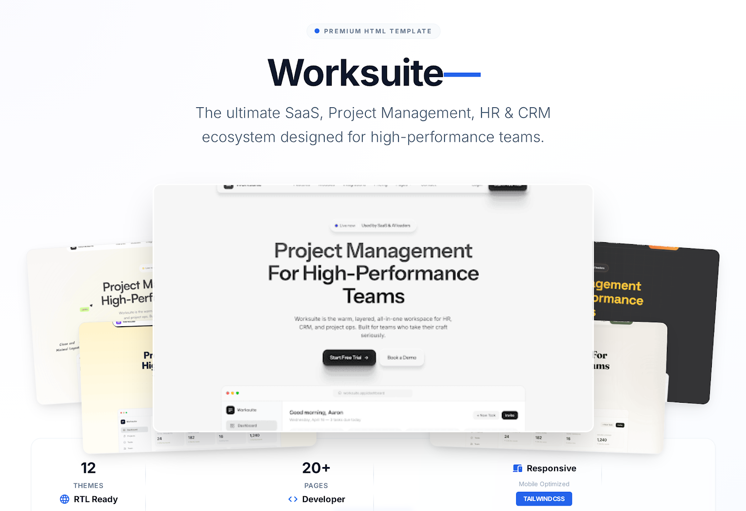 Worksuite SAAS HTML Template