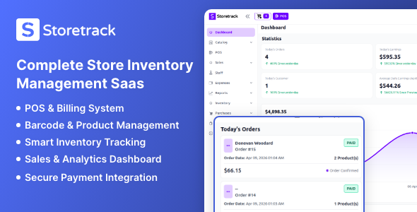 Storetrack – SAAS Store Management System